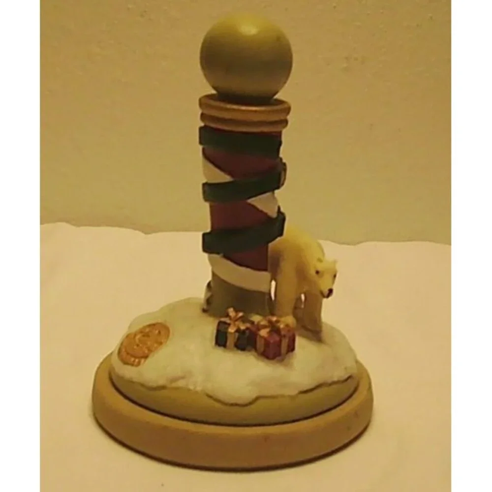 VTG Brown Bag Cookie Art Stamp North Pole #13 Polar Bear 1995 Christmas 11